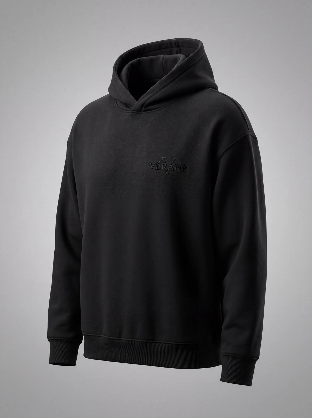 VÉRANE ÉQUESTRE Embroidered Hoodie Black