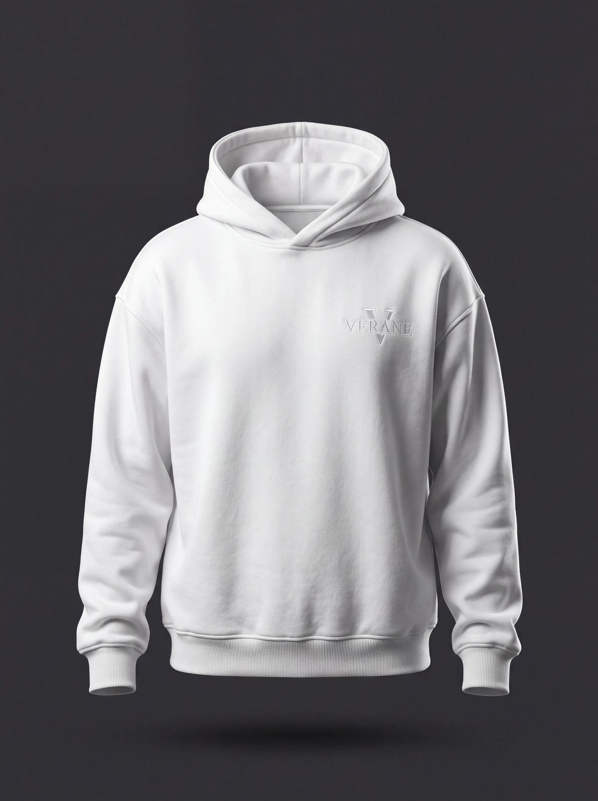 VÉRANE ÉQUESTRE Embroidered Hoodie White